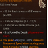 HIGH AFFIX MAX 925 ILVL NECROMANCER AMULET +3 FUELED BY DEATH % INTELLIGENCE CRITICAL STRIKE CHANCE - image