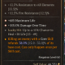 2GA DoT Sorc Ring - +105% DoT / 30% Core Refund / +685 Life - image