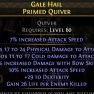 PRIMED QUIVERS HIGH COLD DMG & PHYSICAL DMG 43% DMG WITH BOW SKILLS 17% ATTACK SPEED 29 DEX 29 LPK - image