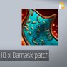 Damask patch x 10 - image