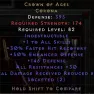 CROWN OF AGES COA HELM - HC HARDCORE - D2R LADDER - image