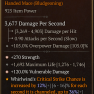 DOUBLE GREATER AFFIX TWO-HANDED MACE GA STRENGTH GA VULNERABLE DAMAGE 2 GA TWO HAND MACE FLAY BASH - image