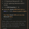1GA Tempest Roar (26/35) *23.6% Willpower* 15 max resource 42% lightning res 1 wild impulses - image