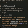 2GA Banished Lord's Talisman (40/60) *3 Core Skills* *15% Maximum Life* 68% overpower dmg 8.3% attac - image