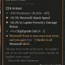 2GA Mad Wolf's Glee (5/7) *22.5% Werewolf Attack Speed* *26.2% Lupine Ferocity's Damage* 4 digitigra - image