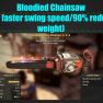 Bloodied Chainsaw (40% faster swing speed/90% reduced weight) - image