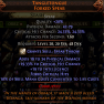 DAWN OF THE HUNT 2 SOCKET 20% QUALITY TANGLETONGUE TOTAL 24% CRITICAL HIT CHANCE DEADEYE SPEAR LIGHT - image