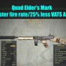 Quad Elder's Mark (25% faster fire rate/25% less VATS AP cost) - image