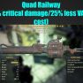 Quad Railway (+50% critical damage/25% less VATS AP cost) - image