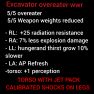EXCAVATOR OVEREATER WWR SET ( WEAPON WEIGHT REDUCED ) - image