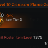 ⭐US East ⭐(Tier3)Level 10 Crimson Flame Gem(CoolDown Gem) _ Class and Skill Radom - image