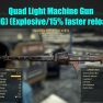 Quad Light Machine Gun (LMG) (Explosive/15% faster reload) - image