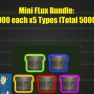 Mini Flux Bundle : Each 1000 x5 Types [Total 5000][Violet/Cobalt/Crimson/Yellowcake/Fluorescent] - image
