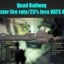 Quad Railway (25% faster fire rate/25% less VATS AP cost) - image