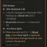 2GA Blood Artisan's Cuirass (8 orbs) *4 Bone Spirit* *856 Maximum Life* 124.5% damage 11 restore ess - image