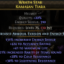 LIGHTNING SPEAR AMAZON HELM 310 ENERGY SHIELD 424 ACCURACY 21 RARITY 28 COLD 30 LIGHT RESIST 41 LIFE - image