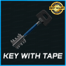Key with tape (East wing room 110 key Shoreline) - image