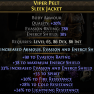 LIGHTNING SPEAR AMAZON CHEST 786 EVASION 305 ENERGY SHIELD 55 SPIRIT 30% FIRE 29% COLD 24% LIGHT RES - image