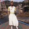 Asylum Worker Uniform Yellow + Asylum Worker Hat Yellow [Outfit Set] - image