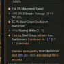 2GA Unbroken Chain (38/40) *34.5% Movement Speed* *33.7% Steel Grasp CDR* 291% ulti dmg 3 slaying st - image