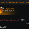 ⭐ EU Central⭐(Tier3)Level 9 Crimson Flame Gem(CoolDown Gem) _ Class and Skill Random - image