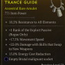 ANCESTRAL ROGUE AMULET LVL 72 ENERGY COST REDUCTION MOVEMENT SPEED EXPLOIT % WEAPON DAMAGE - image