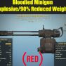 Bloodied Minigun (Explosive/90% Reduced Weight) - image