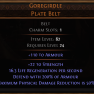 DAWN OF THE HUNT Infernoclasp Plate Belt UNIQUE BELT LVL 24 REQUIRED MAXIMUM FIRE RESISTANCE BELT - image