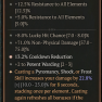 1GA Tal Rasha's Iridescent Loop (22/25) *13.2% Cooldown Reduction* 2 potent warding 8% lucky hit 71% - image