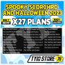 SPOOKY SCORCHRD AND HALLOWEEN 2023 BUNDLE ALL 27 PLANS - image