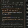 1GA Harmony of Ebewaka (22/30) *98 All Stats* 2 velocity 10.5% move speed 9% damage red - image