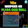 10x Whisper.45 (Nature) PL144 - [PC, PS4, PS5, Xbox One and Series X/S] Fast Delivery! - image