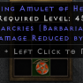[Hardcore] Amulet ✫ +3 Warcries (Barbarian) ✫ Level 45+ - image