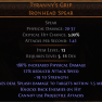 DAWN OF THE HUNT Tyranny's Grip UNIQUE SPEAR LVL 5 REQUIRED HUNTRESS SPEAR AMAZON SPEAR - image