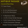 ANCESTRAL RING LVL 73 CRITICAL STRIKE DAMAGE CRITICAL STRIKE CHANCE MAXIMUM MANA OVERPOWER - image