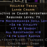 Hellfire Torch NECROMANCER 54/17/18 PD2 Season 11 Hardcore Ladder - image