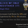 Elixir of Cold Resistance 20% + 5% EXP (Level 45) - image