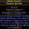 PRIMED QUIVER +2 PROJECTILE SKILLS 40% BOW SKILLS DMG 38% PROJ SPEED COLD DAMAGE 24 DEX CRIT DMG - image