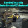 Bloodied Tesla rifle (25% faster fire rate/15% faster reload) - image