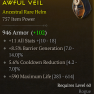 ANCESTRAL ROGUE HELM 757 ITEM POWER LVL 60 COOLDOWN REDUCTION ALL STAT  MAX LIFE BARRIER GENERATION - image