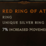 Red Ring of Atlaria (Circle of Fortune only) - 20 min delivery - image