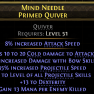 RARE PRIMED QUIVER +2 PROJECTILE SKILLS COLD DAMAGE 43% BOW SKILL DAMAGE 35% PROJECTILE SPEED 13 DEX - image