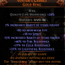 18 SPIRIT VENTOR'S GAMBLE RING 82 LIFE 22% RARITY + 40/21/31 RESISTS WITCH LICH INFERNALIST MINION - image