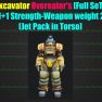Excavator Overeater's [Full SeT] [5/5 +1Strength - Weapon weight 20%](Jet Pack in Torso)[Power Armor - image