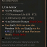 2 GA VASILY'S PRAYER HELM GA % WILLPOWER GA +6 DEFENSIVE POSTURE 4.9% ASPECT POWER LVL 80 REQ 925 IL - image