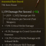 ANCESTRAL SWORD LVL 72 1139 DPS CRIT DAMAGE WITH IMBUED SKILLS ULTIMATE CROWD CONTROLLED DMG DEX - image