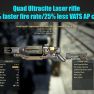 Quad Ultracite Laser rifle (25% faster fire rate, 25% less VATS AP cost) - image