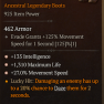 TRIPLE GREATER AFFIX BOOTS MOVEMENT SPEED INTELLIGENCE MAXIMUM LIFE 3 GA BOOTS FOR NECRO OR SORC - image