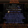 DAWN OF THE HUNT SUNSPLINTER UNIQUE BUCKLER +3 LEVEL OF LIGHTNING SKILLS SHIELD HUNTRESS SHIELD - image