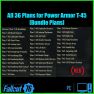 All 36 Plans for Power Armor T-45 [Bundle Plans] - image